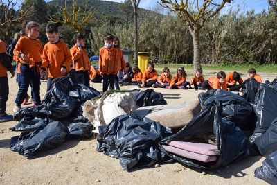 Recompte de les deixalles recollides al Turó del Pedró.