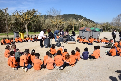 Recompte de les deixalles recollides al Turó del Pedró.