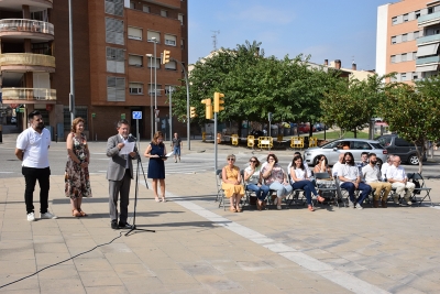 Lectura del manifest a càrrec de l'alcalde, José A. Montero. 