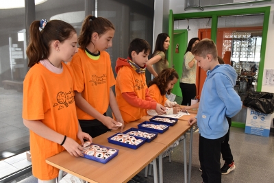 Fase de votacions a l'Escola Palau d'Ametlla.