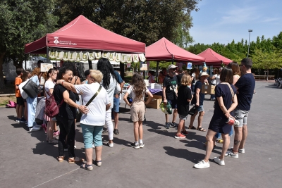 Un moment del mercat de les cooperatives.