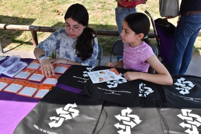 Parada amb materials de l'Ajuntament.