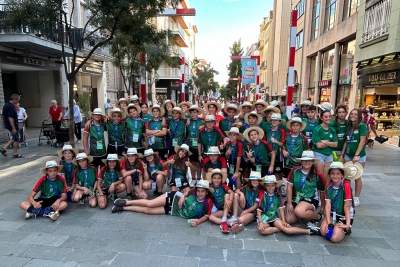 Equips del CH Montornès el dia de la inauguració de la Granollers Cup 2024. (imatge: CH Montornès)