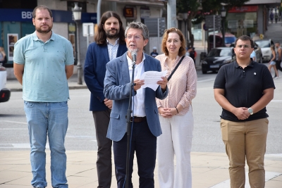 Lectura del manifest a càrrec de l'alcalde, José A. Montero.