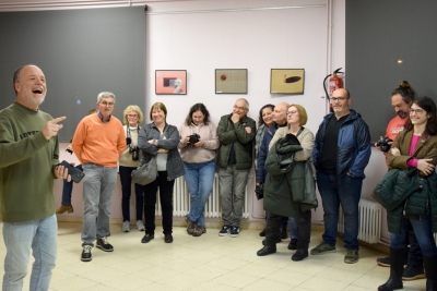 Un moment de l'acte de lliurament de premis del 8è Ral·li fotogràfic de Sant Sadurní.