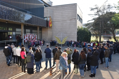 Concert de nadales al davant de l'Ajuntament.