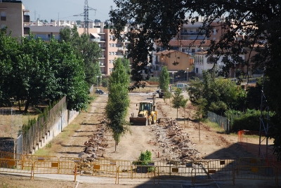 El tram a rehabilitar des de l'avinguda de Barcelona