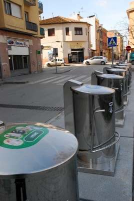 Àrea de contenidors soterrats al carrer Major