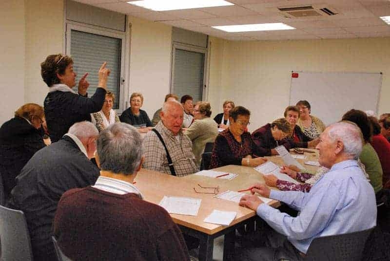 Sessió del taller de memòria al Casal de la Gent Gran Centre