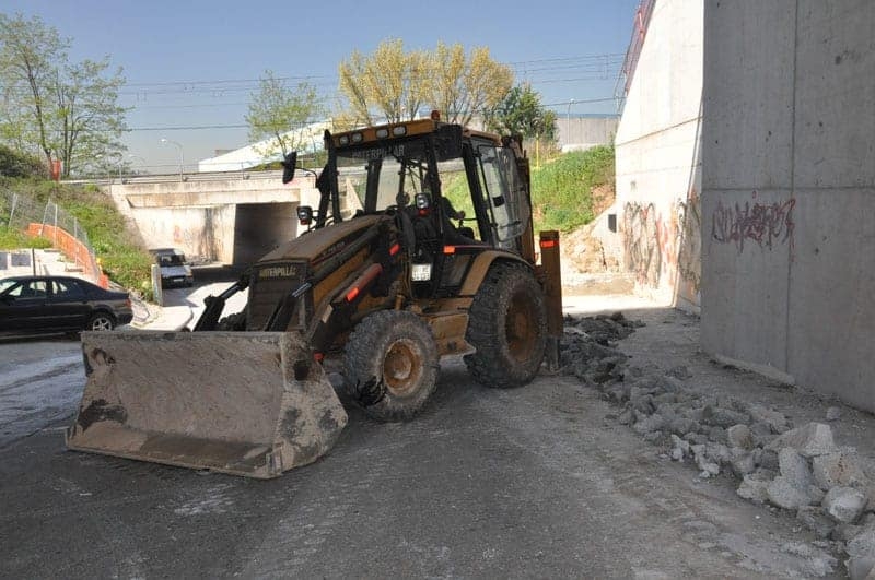 Obres de construcció de voreres