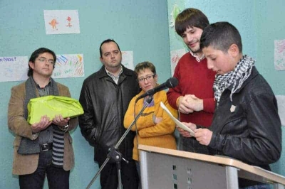 Mohamed Etchiar, guanyador del premi en la categoria 6è-ESO