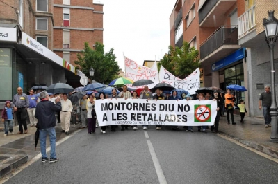 Un moment del recorregut sota la pluja