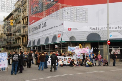 Manifestació a la Gran Via de les Corts Catalanes, a Barcelona (10 de novembre de 2012)