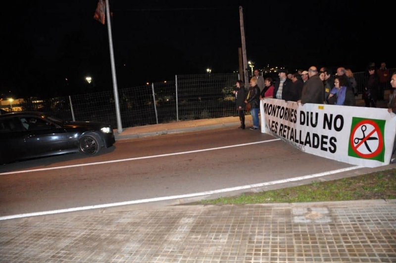 Els manifestants a la BV5001