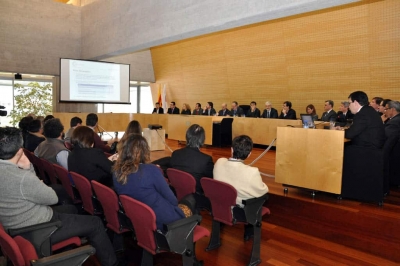 Un moment de la presentació a l'Ajuntament de Mollet